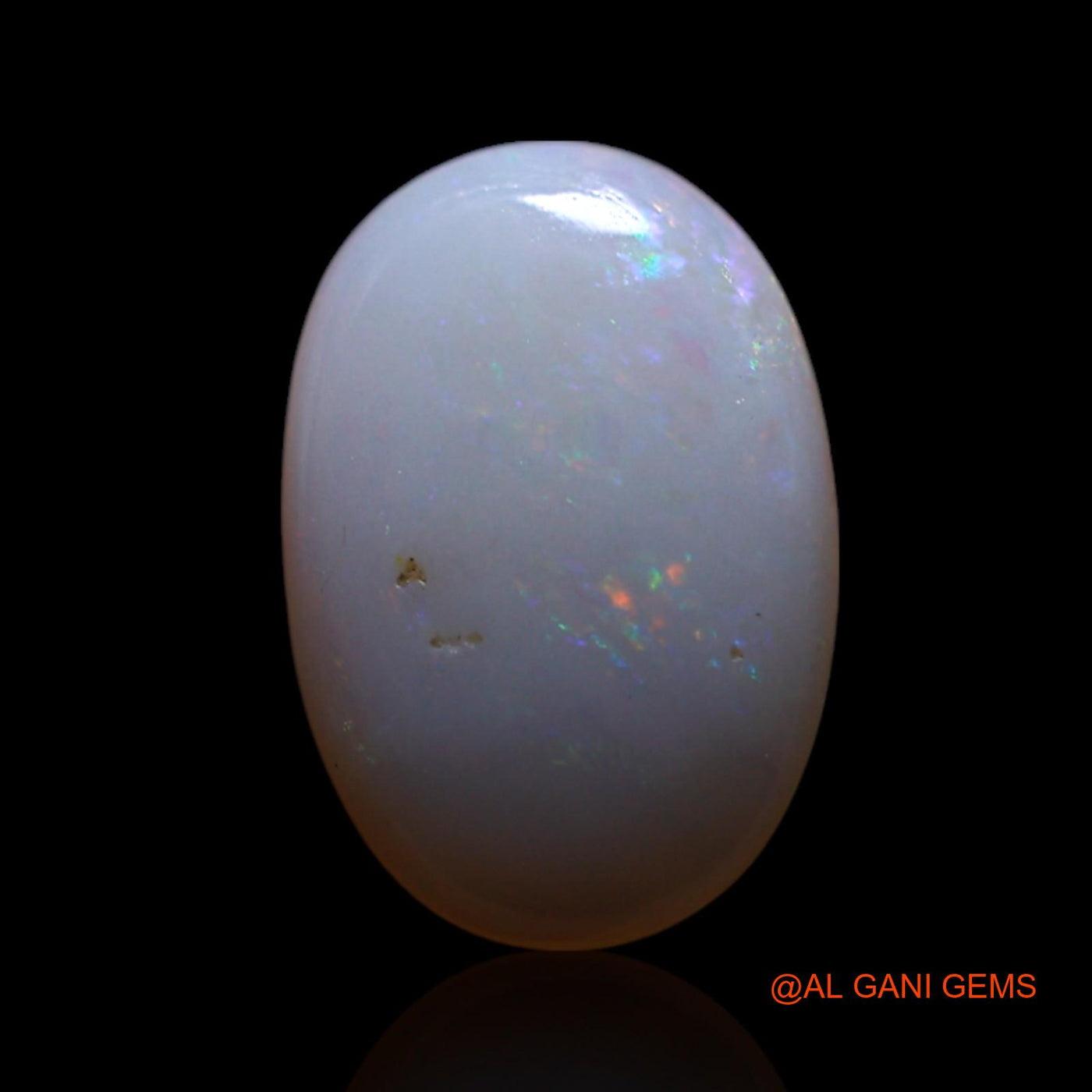 Natural Fire Opal Gemstone 1.00 Cts Loose Oval Cabochon From Australia 10x6x2 mm AG-187