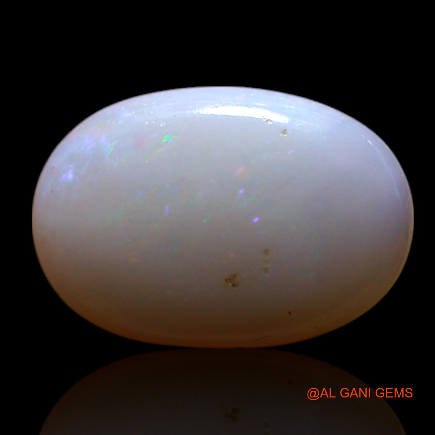 Natural Fire Opal Gemstone 1.00 Cts Loose Oval Cabochon From Australia 10x6x2 mm AG-187