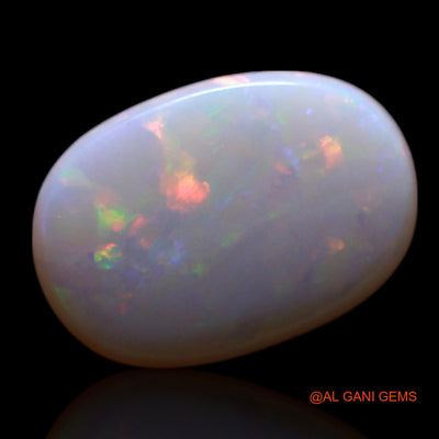 0.70 Cts Natural Australian Fire Opal Loose Gemstone Oval Cabochon 9x6x1 mm AG-188