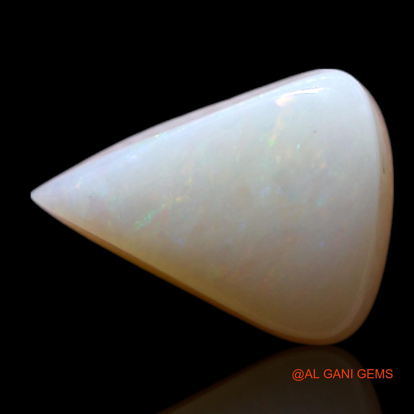1.30 Cts Unheated Australian Fire Opal Loose Gemstone Trillion Cabochon Natural 9x7x3 mm AG-189