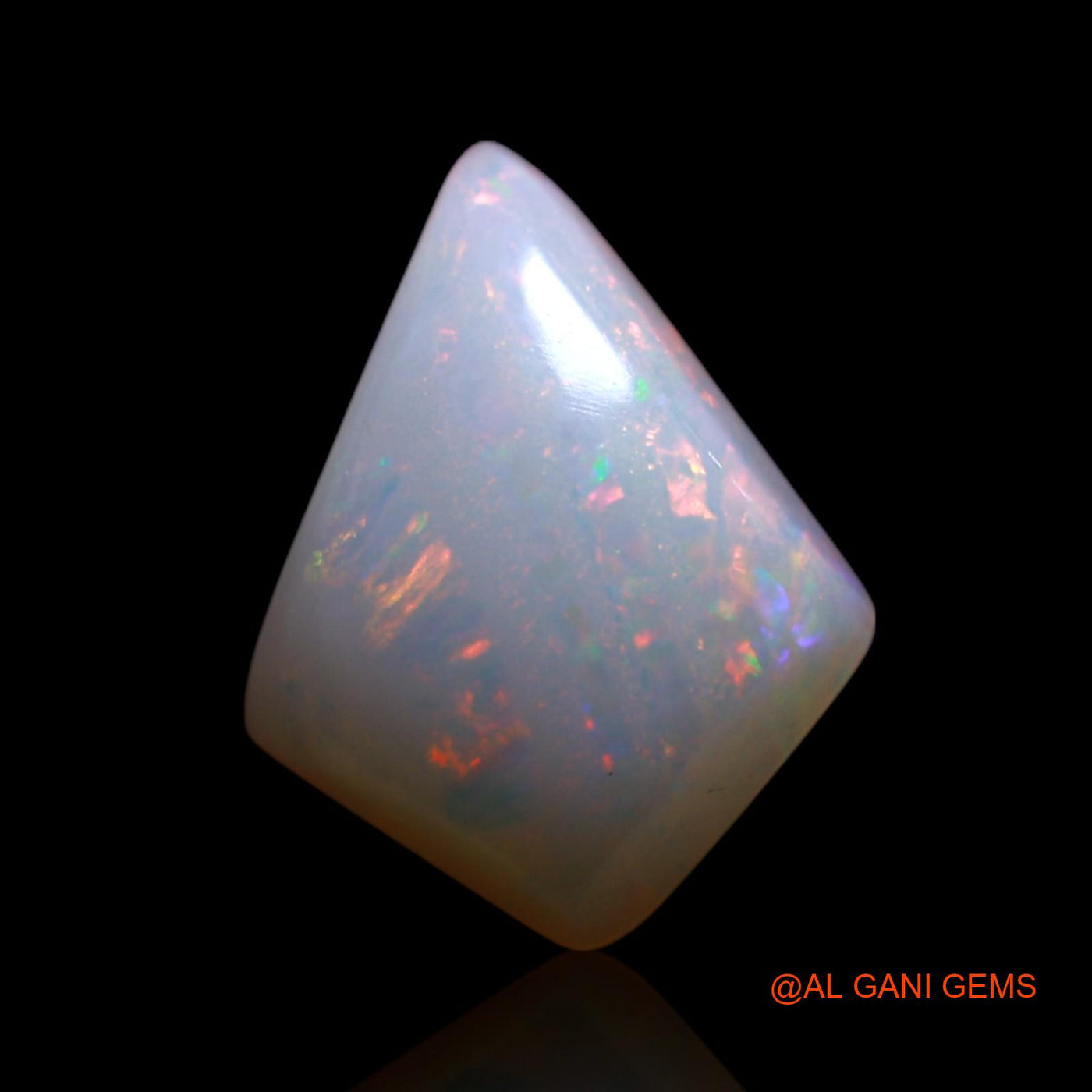 Natural Untreated Fire Opal Loose Gemstone Fancy Cabochon From Australia 2.00 Cts 12x9x3 mm AG-18