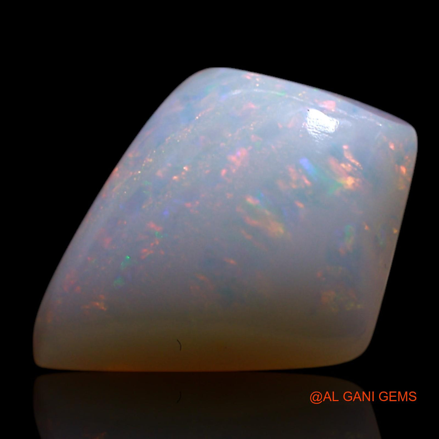 Natural Untreated Fire Opal Loose Gemstone Fancy Cabochon From Australia 2.00 Cts 12x9x3 mm AG-18