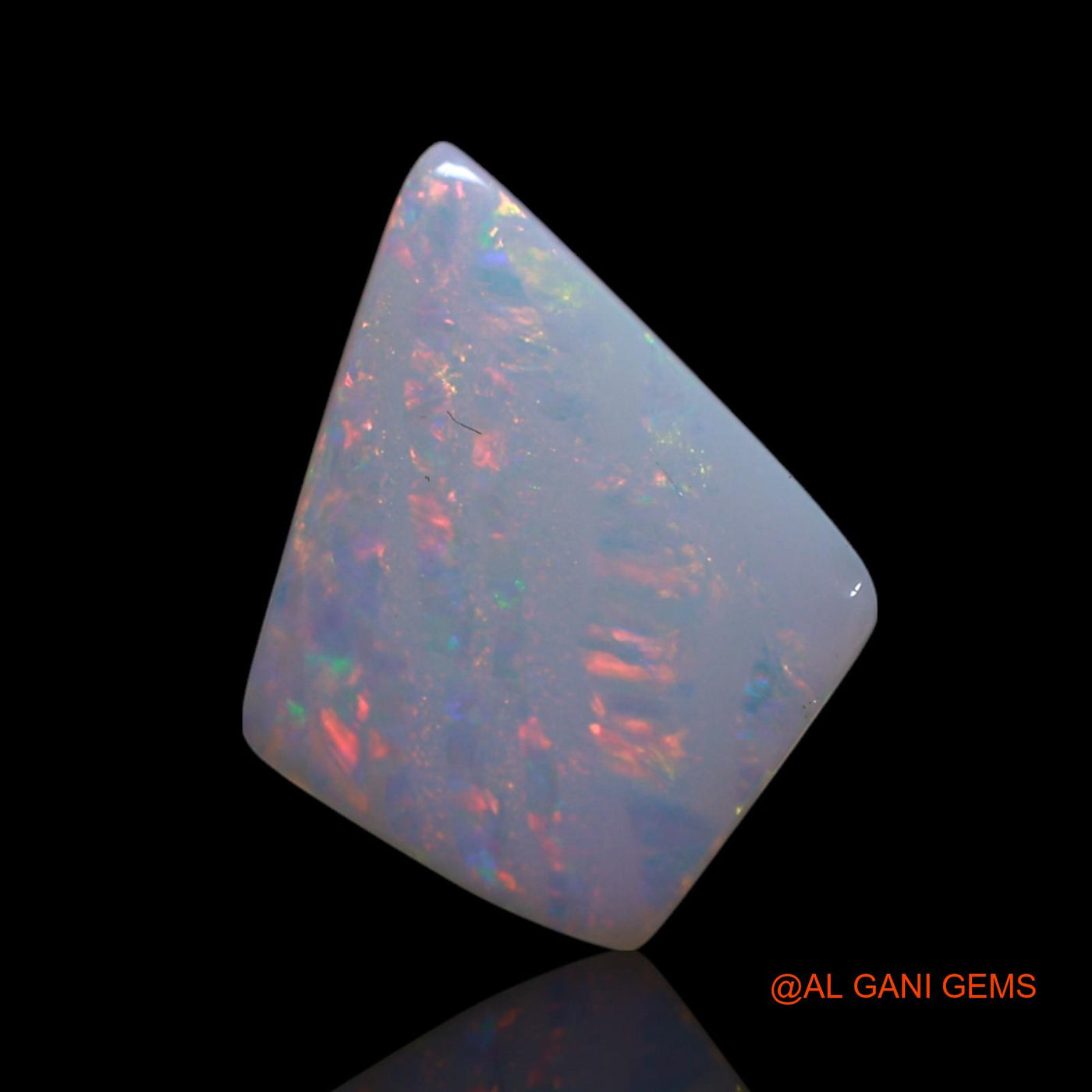 Natural Untreated Fire Opal Loose Gemstone Fancy Cabochon From Australia 2.00 Cts 12x9x3 mm AG-18