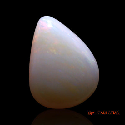 0.80 Cts Unheated Australian Fire Opal Loose Gemstone Pear Cabochon Natural 9x7x2 mm AG-190