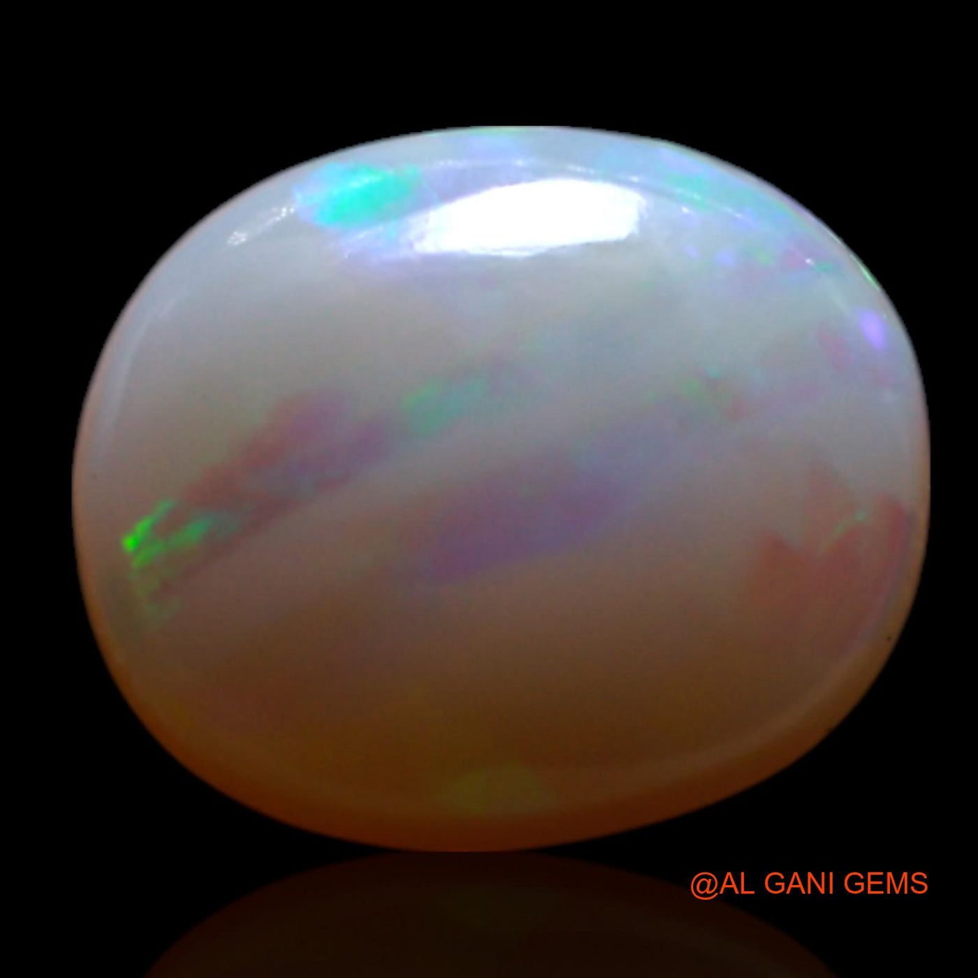 1.50 Cts Natural Australian Fire Opal Oval Cabochon Loose Gemstone For Jewelry 9x7x3 mm AG-191