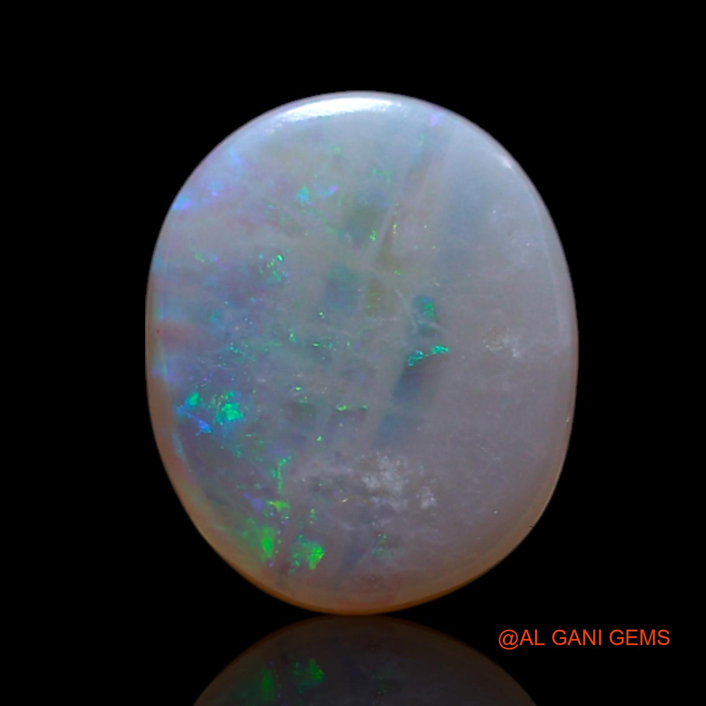 1.50 Cts Natural Australian Fire Opal Oval Cabochon Loose Gemstone For Jewelry 9x7x3 mm AG-191