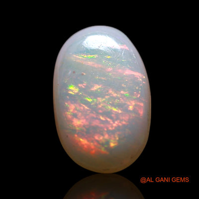 Natural Untreated Fire Opal Loose Gemstone Oval Cabochon From Australia 1.00 Cts 9x6x2 mm AG-194