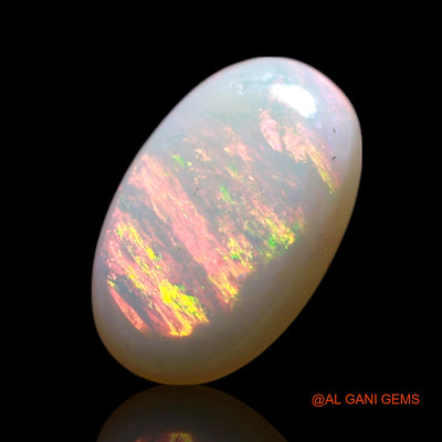 Natural Untreated Fire Opal Loose Gemstone Oval Cabochon From Australia 1.00 Cts 9x6x2 mm AG-194