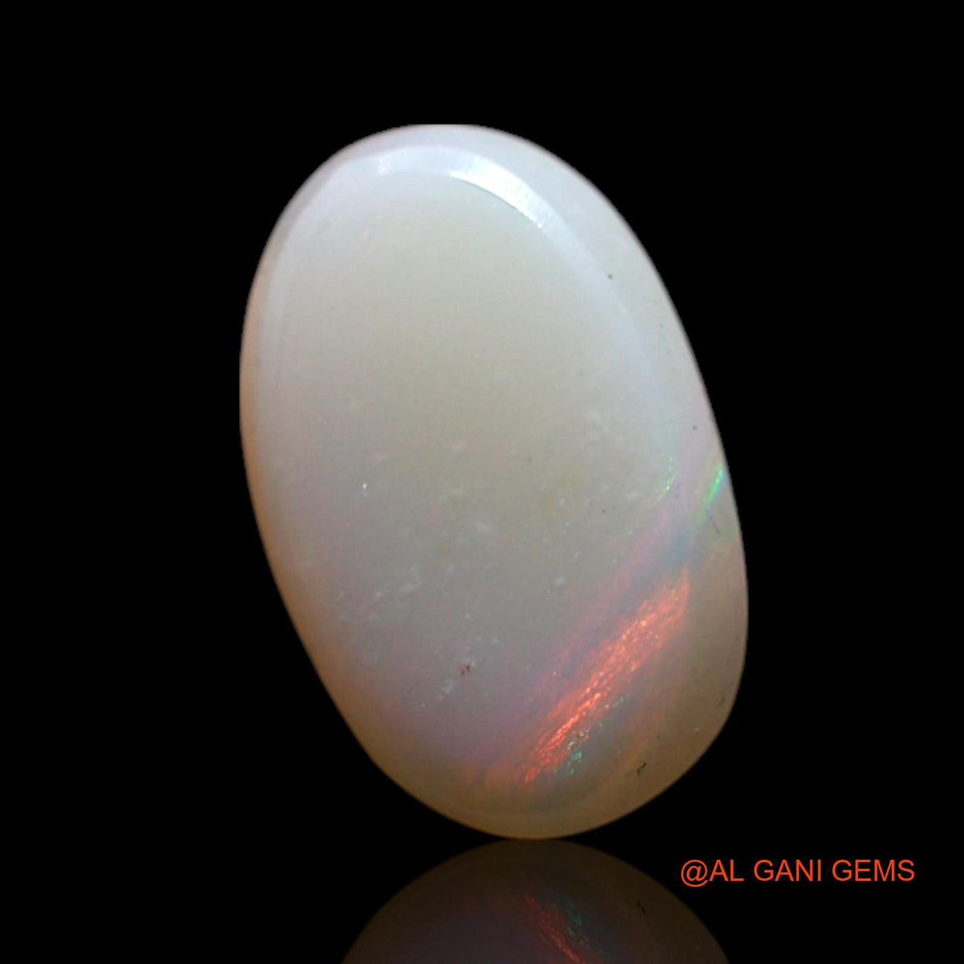 Natural Untreated Fire Opal Loose Gemstone Oval Cabochon From Australia 1.00 Cts 9x6x2 mm AG-194