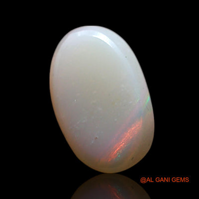 Natural Untreated Fire Opal Loose Gemstone Oval Cabochon From Australia 1.00 Cts 9x6x2 mm AG-194