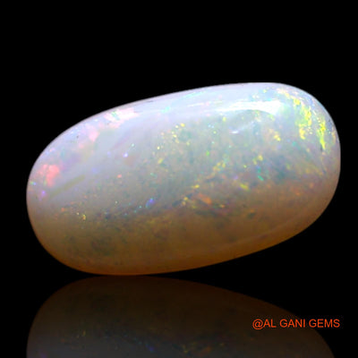 Natural Untreated Fire Opal Loose Gemstone Oval Cabochon From Australia 0.80 Cts 10x5x2 mm AG-195