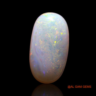 Natural Untreated Fire Opal Loose Gemstone Oval Cabochon From Australia 0.80 Cts 10x5x2 mm AG-195