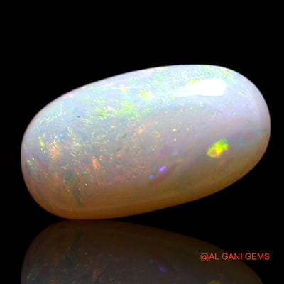 Natural Untreated Fire Opal Loose Gemstone Oval Cabochon From Australia 0.80 Cts 10x5x2 mm AG-195