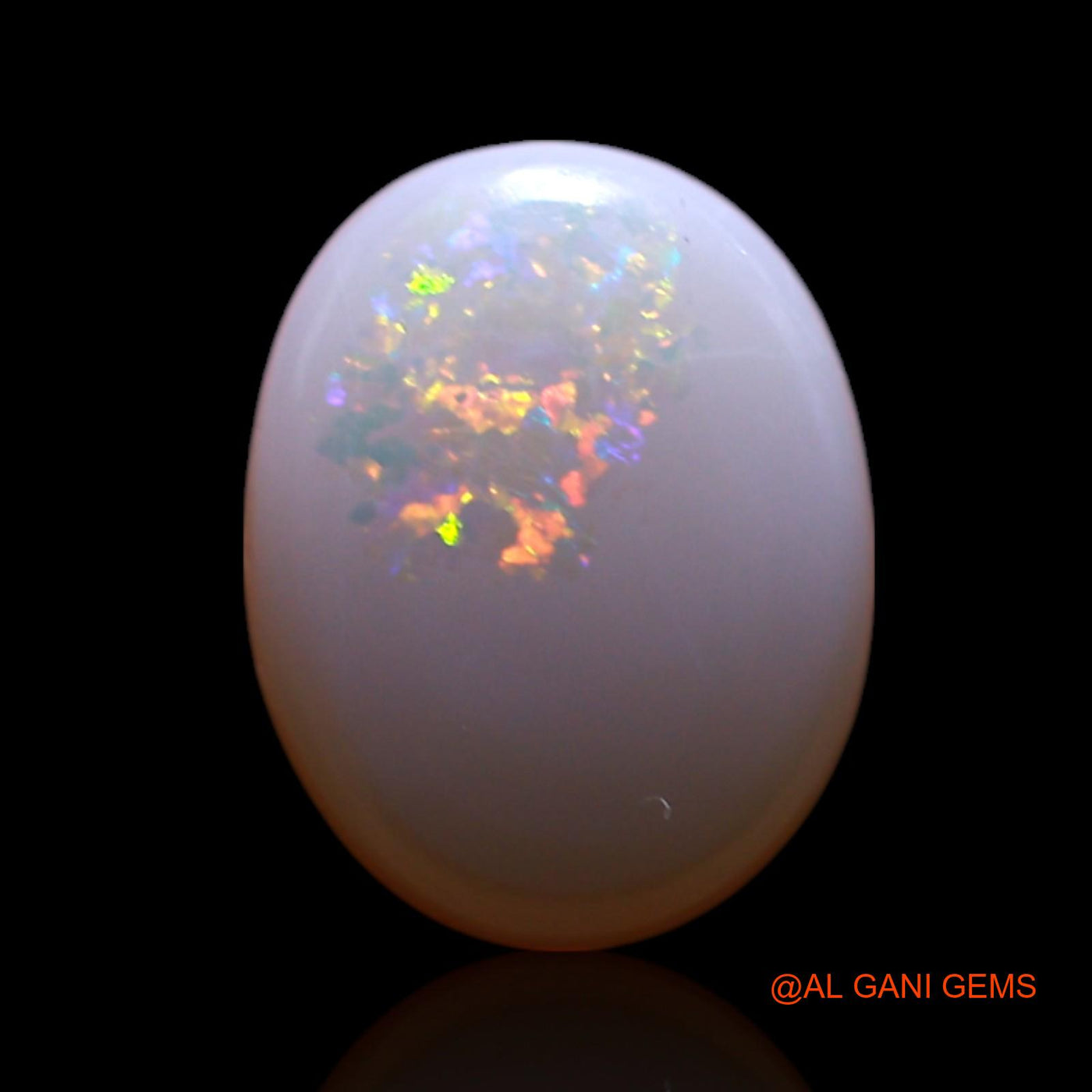1.00 Cts Natural Australian Fire Opal Oval Cabochon Loose Gemstone For Jewelry 9x7x2 mm AG-196