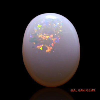 1.00 Cts Natural Australian Fire Opal Oval Cabochon Loose Gemstone For Jewelry 9x7x2 mm AG-196
