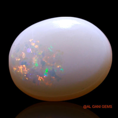 1.00 Cts Natural Australian Fire Opal Oval Cabochon Loose Gemstone For Jewelry 9x7x2 mm AG-196