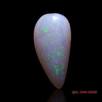 0.80 Cts Natural Australian Fire Opal Loose Gemstone Pear Cabochon 10x5x2 mm AG-198