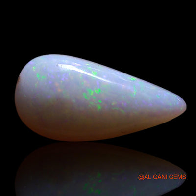 0.80 Cts Natural Australian Fire Opal Loose Gemstone Pear Cabochon 10x5x2 mm AG-198