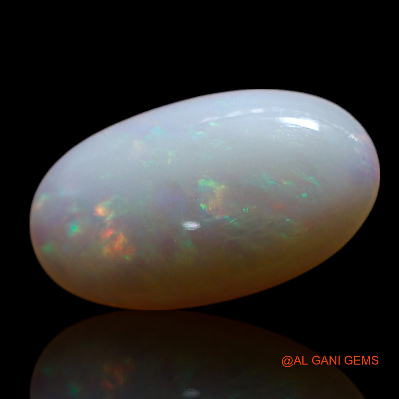 Natural Fire Opal Gemstone 1.00 Cts Loose Oval Cabochon From Australia 11x6x2 mm AG-202