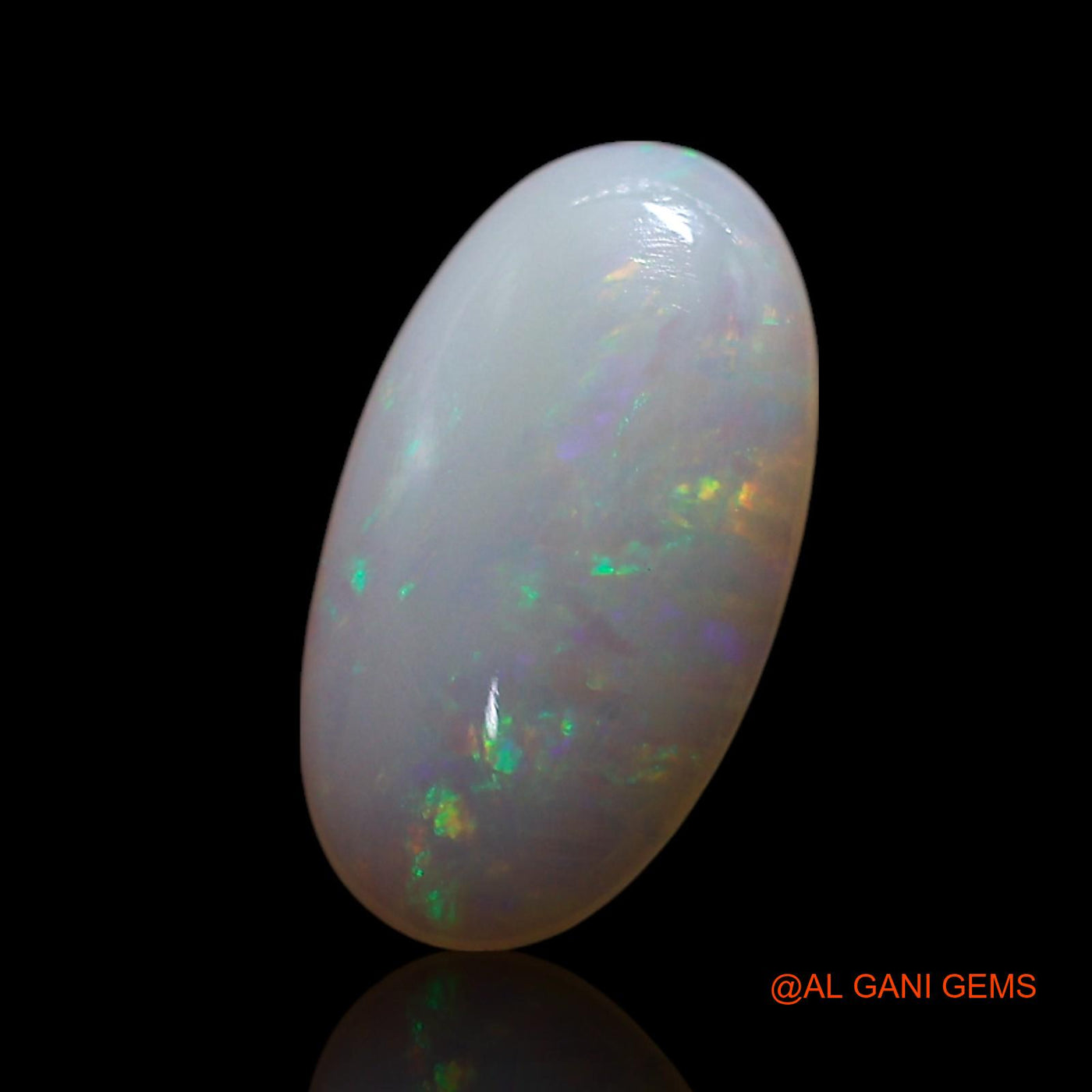 Natural Fire Opal Gemstone 1.00 Cts Loose Oval Cabochon From Australia 11x6x2 mm AG-202