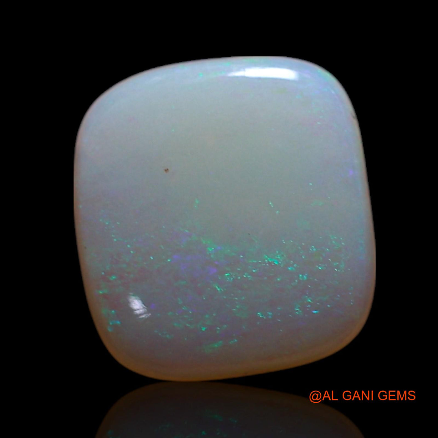1.00 Cts Natural Australian Fire Opal Loose Gemstone Square Cabochon 8x8x2 mm AG-203