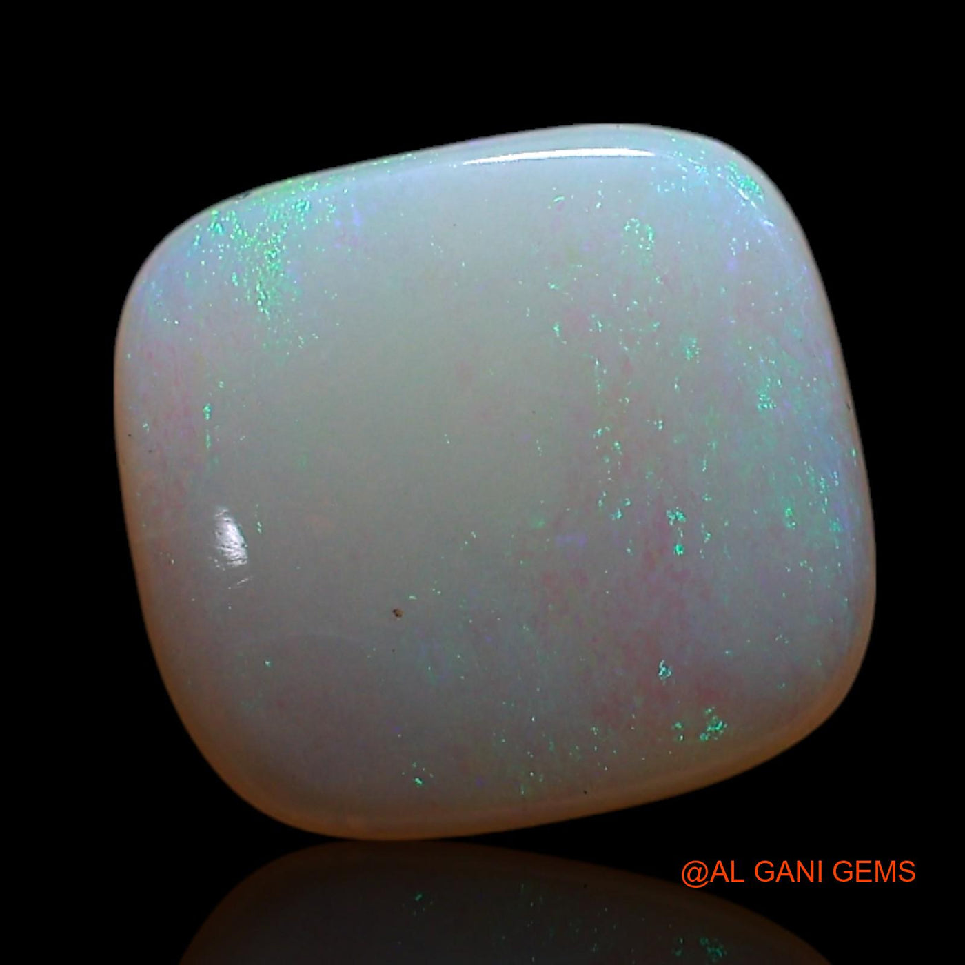 1.00 Cts Natural Australian Fire Opal Loose Gemstone Square Cabochon 8x8x2 mm AG-203