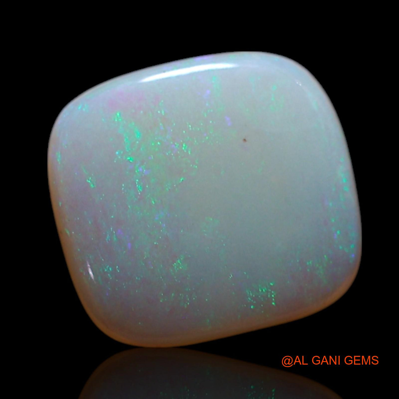 1.00 Cts Natural Australian Fire Opal Loose Gemstone Square Cabochon 8x8x2 mm AG-203