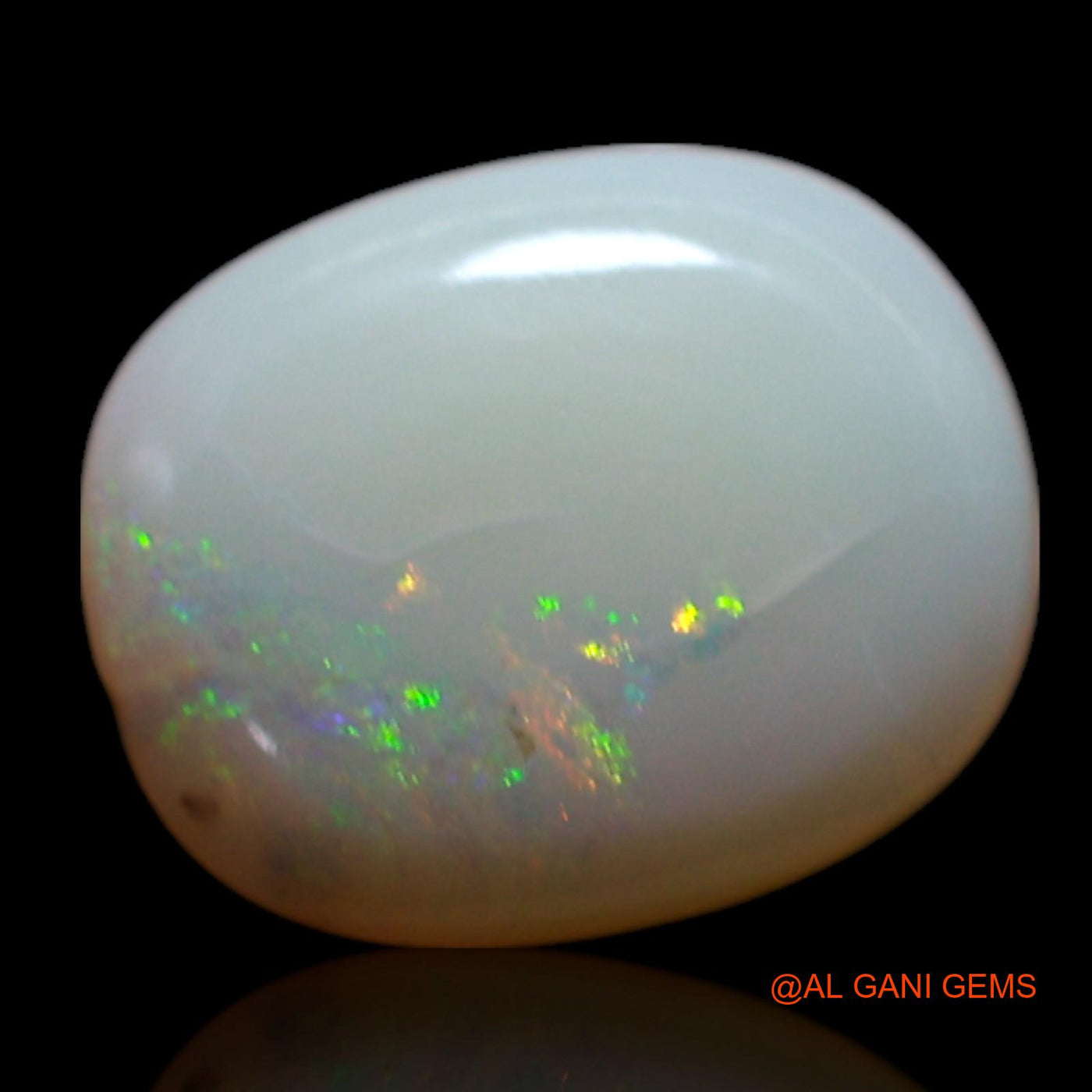 1.00 Cts Natural Australian Fire Opal Oval Cabochon Loose Gemstone For Jewelry 9x7x2 mm AG-204