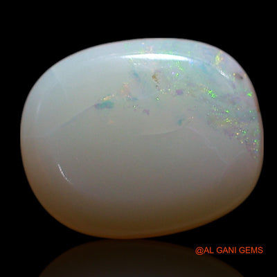1.00 Cts Natural Australian Fire Opal Oval Cabochon Loose Gemstone For Jewelry 9x7x2 mm AG-204