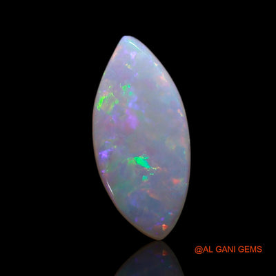 0.80 Cts Natural Australian Fire Opal Loose Gemstone Fancy Cabochon 11x5x1 mm AG-206