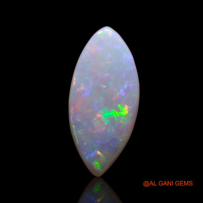 0.80 Cts Natural Australian Fire Opal Loose Gemstone Fancy Cabochon 11x5x1 mm AG-206