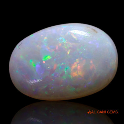 1.00 Cts Natural Australian Fire Opal Loose Gemstone Oval Cabochon 10x6x2 mm AG-207
