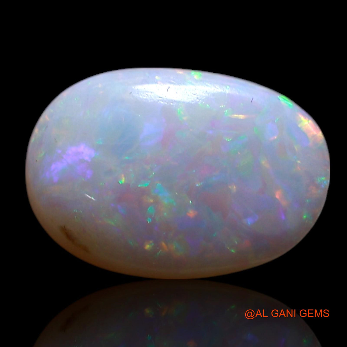 1.00 Cts Natural Australian Fire Opal Loose Gemstone Oval Cabochon 10x6x2 mm AG-207