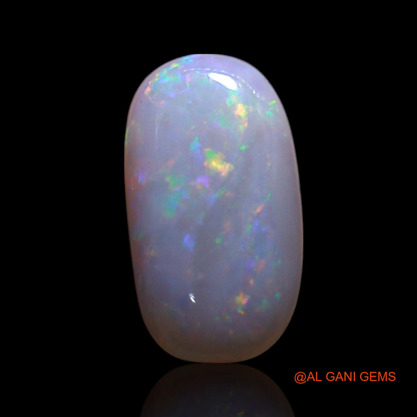 Natural Fire Opal Gemstone 1.00 Cts Loose Oval Cabochon From Australia 10x6x2 mm AG-208