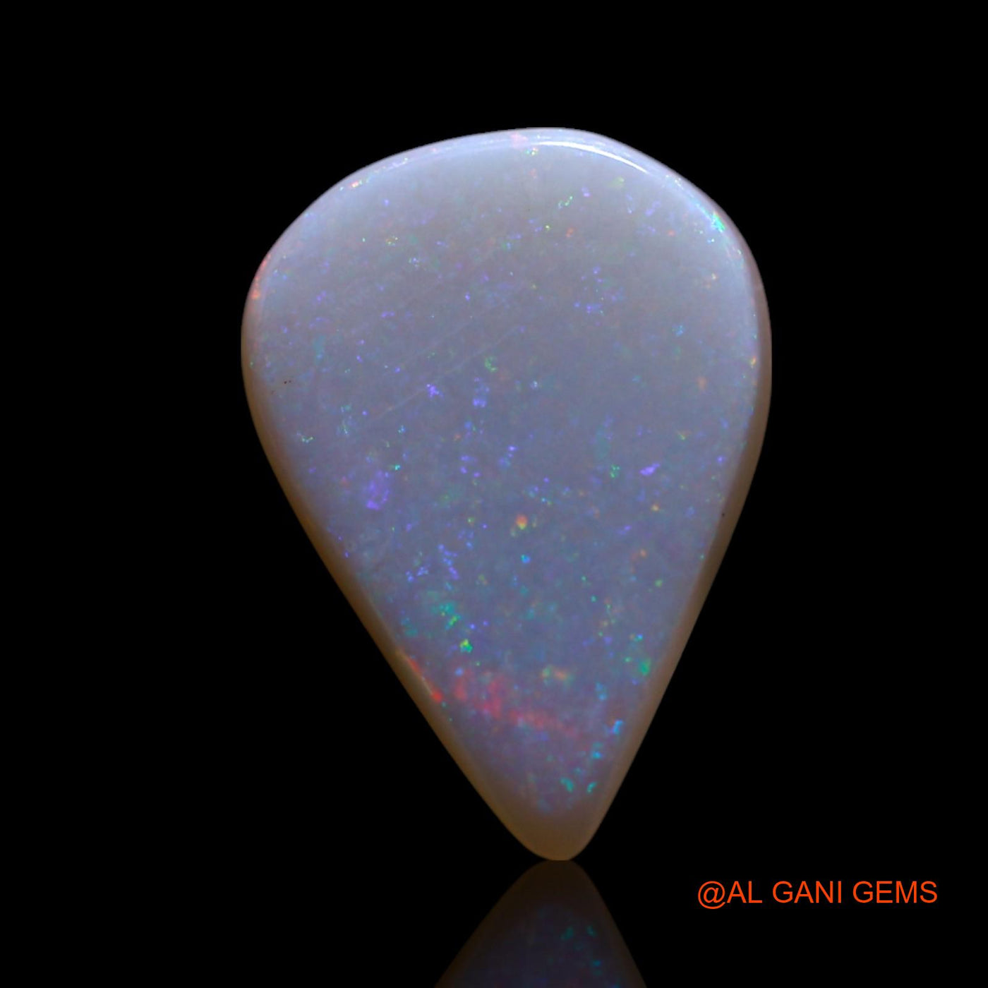 1.40 Cts Natural Australian Fire Opal Loose Gemstone Pear Cabochon 12x9x1 mm AG-20