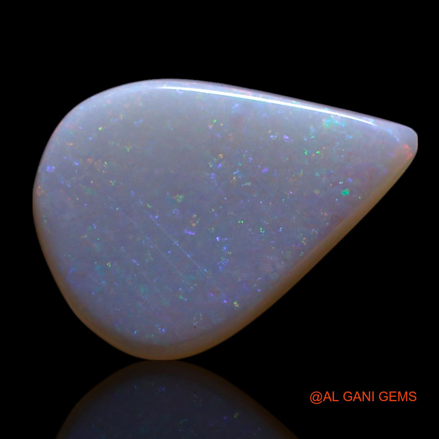 1.40 Cts Natural Australian Fire Opal Loose Gemstone Pear Cabochon 12x9x1 mm AG-20