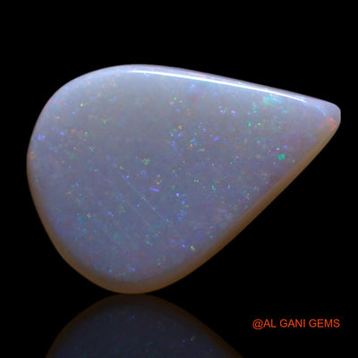 1.40 Cts Natural Australian Fire Opal Loose Gemstone Pear Cabochon 12x9x1 mm AG-20