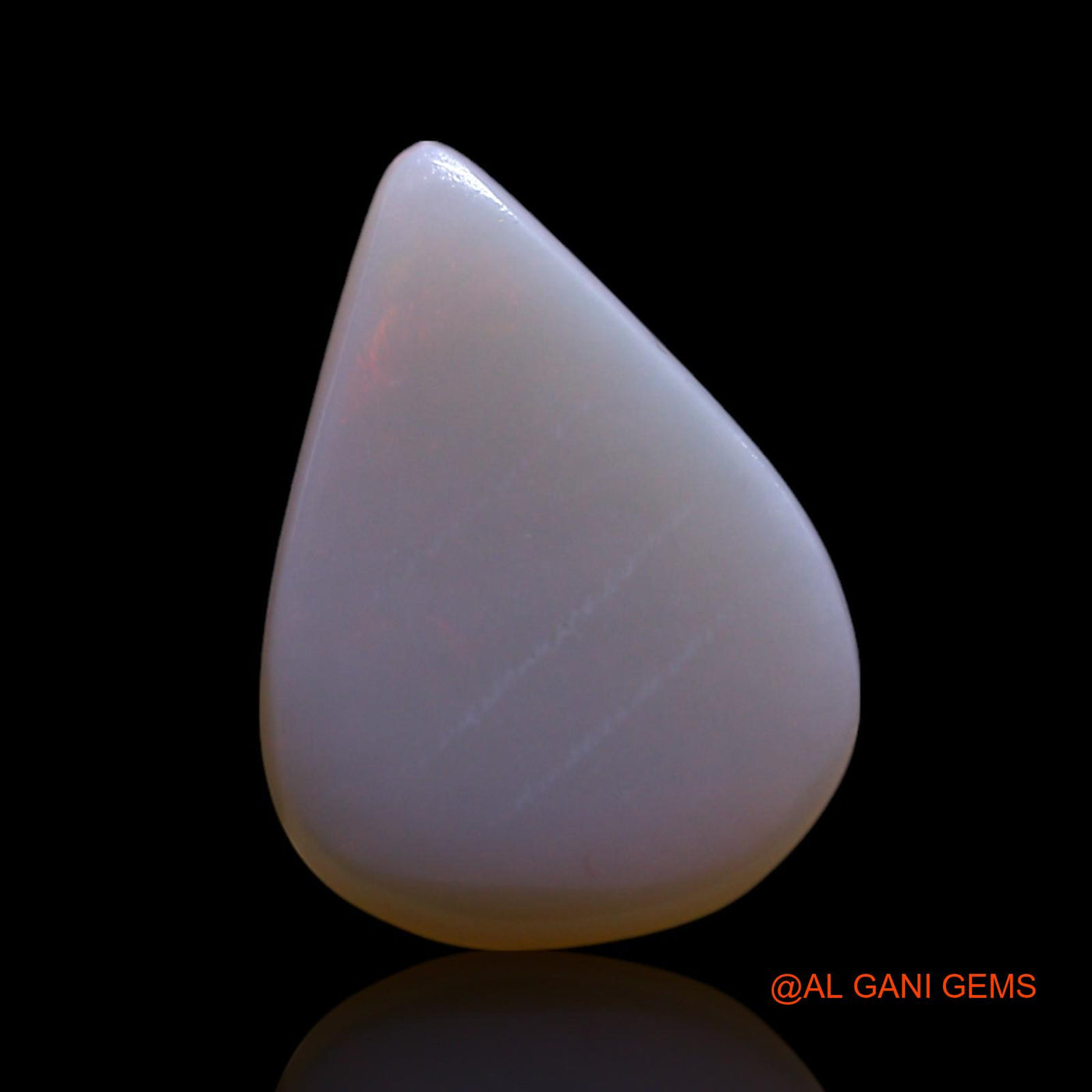 1.40 Cts Natural Australian Fire Opal Loose Gemstone Pear Cabochon 12x9x1 mm AG-20