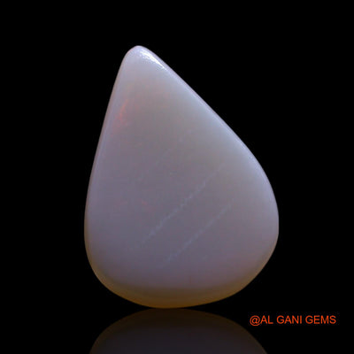 1.40 Cts Natural Australian Fire Opal Loose Gemstone Pear Cabochon 12x9x1 mm AG-20