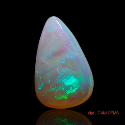 0.90 Cts Natural Australian Fire Opal Loose Gemstone Pear Cabochon 10x6x2 mm AG-211
