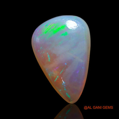 0.90 Cts Natural Australian Fire Opal Loose Gemstone Pear Cabochon 10x6x2 mm AG-211