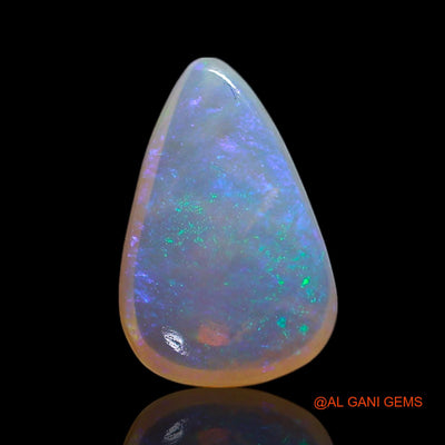0.90 Cts Natural Australian Fire Opal Loose Gemstone Pear Cabochon 10x6x2 mm AG-211