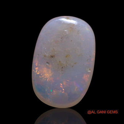 Natural Untreated Fire Opal Loose Gemstone Oval Cabochon From Australia 1.00 Cts 10x6x2 mm AG-212