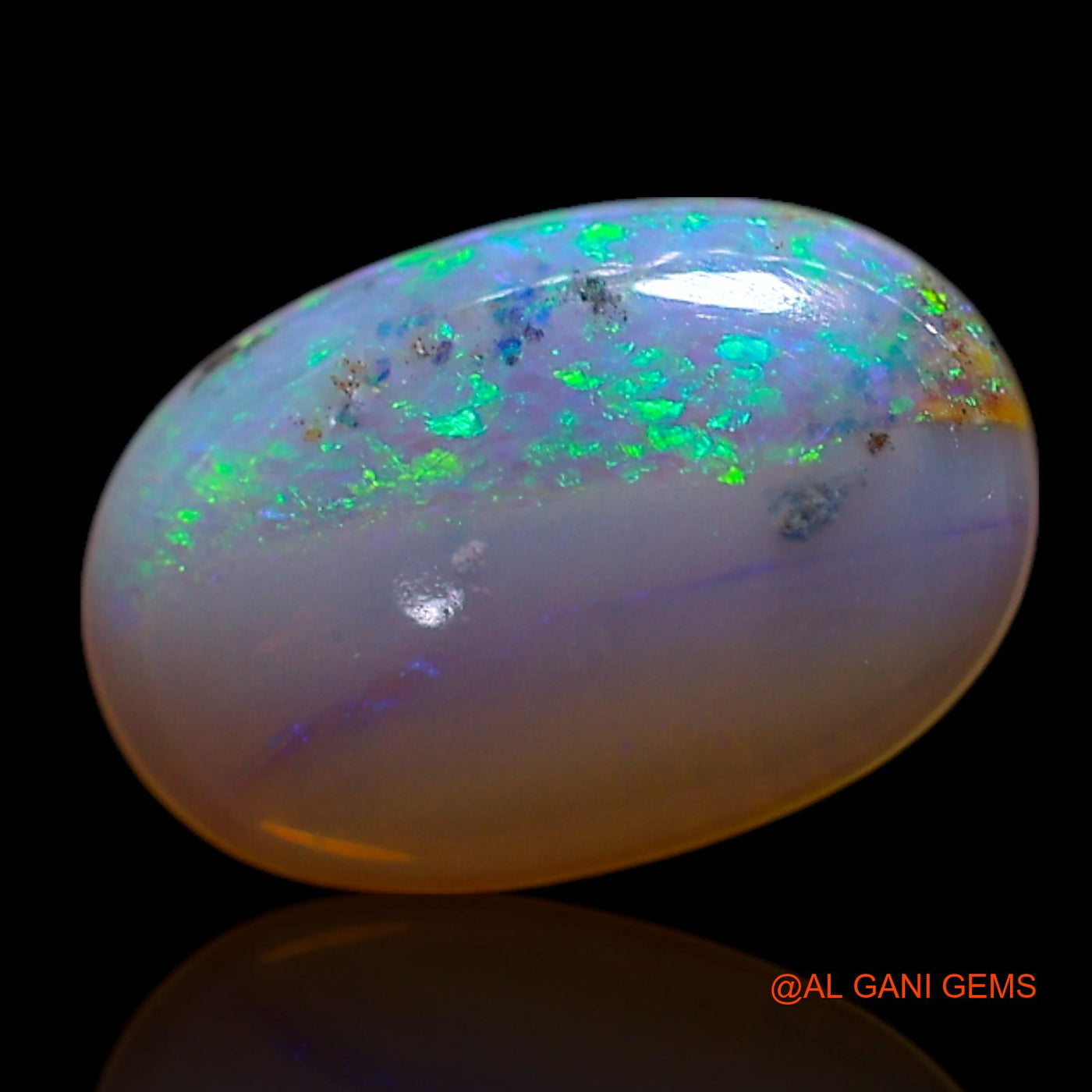 Natural Untreated Fire Opal Loose Gemstone Oval Cabochon From Australia 0.90 Cts 9x6x2 mm AG-214