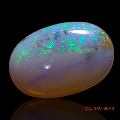 Natural Untreated Fire Opal Loose Gemstone Oval Cabochon From Australia 0.90 Cts 9x6x2 mm AG-214
