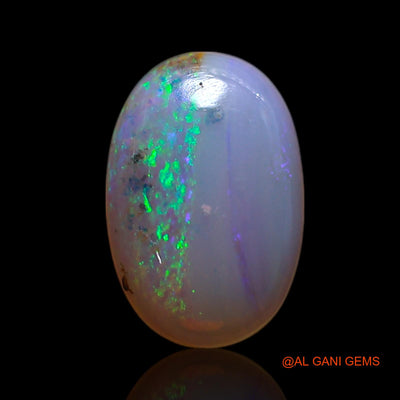 Natural Untreated Fire Opal Loose Gemstone Oval Cabochon From Australia 0.90 Cts 9x6x2 mm AG-214