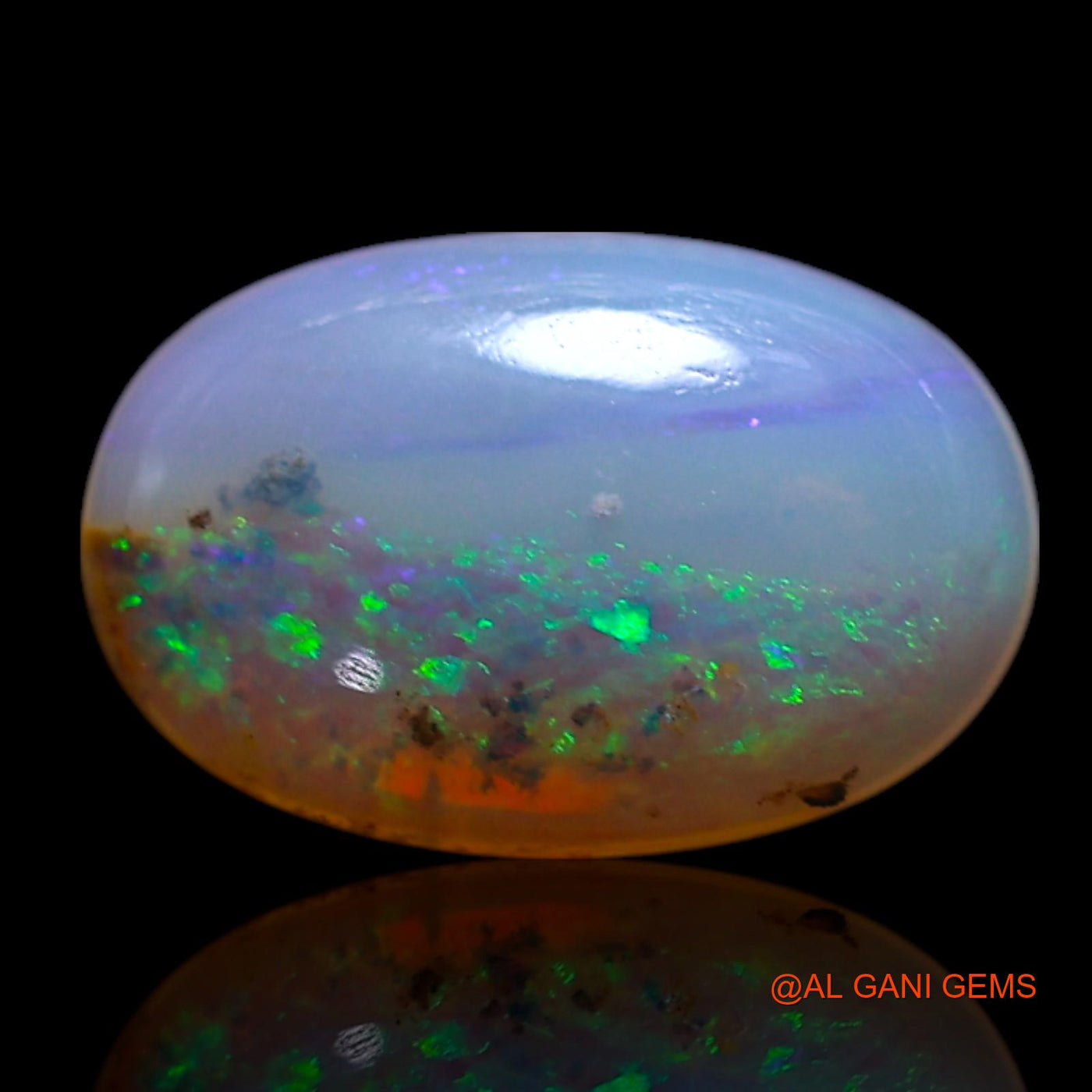 Natural Untreated Fire Opal Loose Gemstone Oval Cabochon From Australia 0.90 Cts 9x6x2 mm AG-214