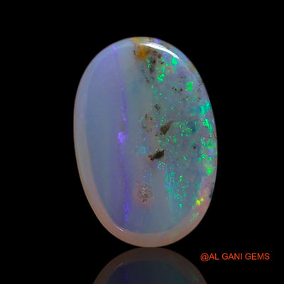 Natural Untreated Fire Opal Loose Gemstone Oval Cabochon From Australia 0.90 Cts 9x6x2 mm AG-214