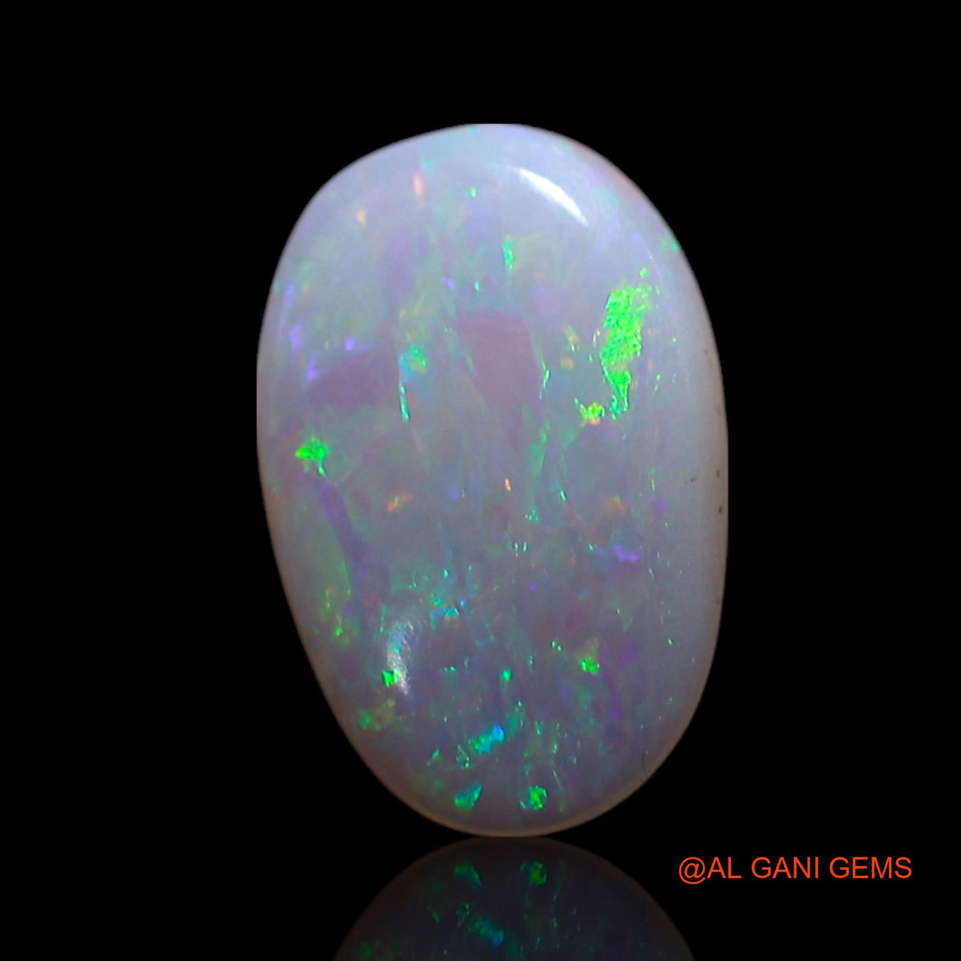 0.70 Cts Natural Australian Fire Opal Loose Gemstone Oval Cabochon 9x6x1 mm AG-216