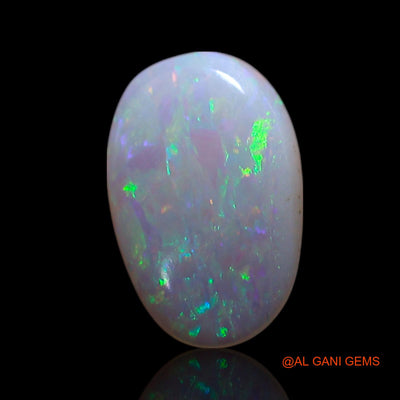 0.70 Cts Natural Australian Fire Opal Loose Gemstone Oval Cabochon 9x6x1 mm AG-216
